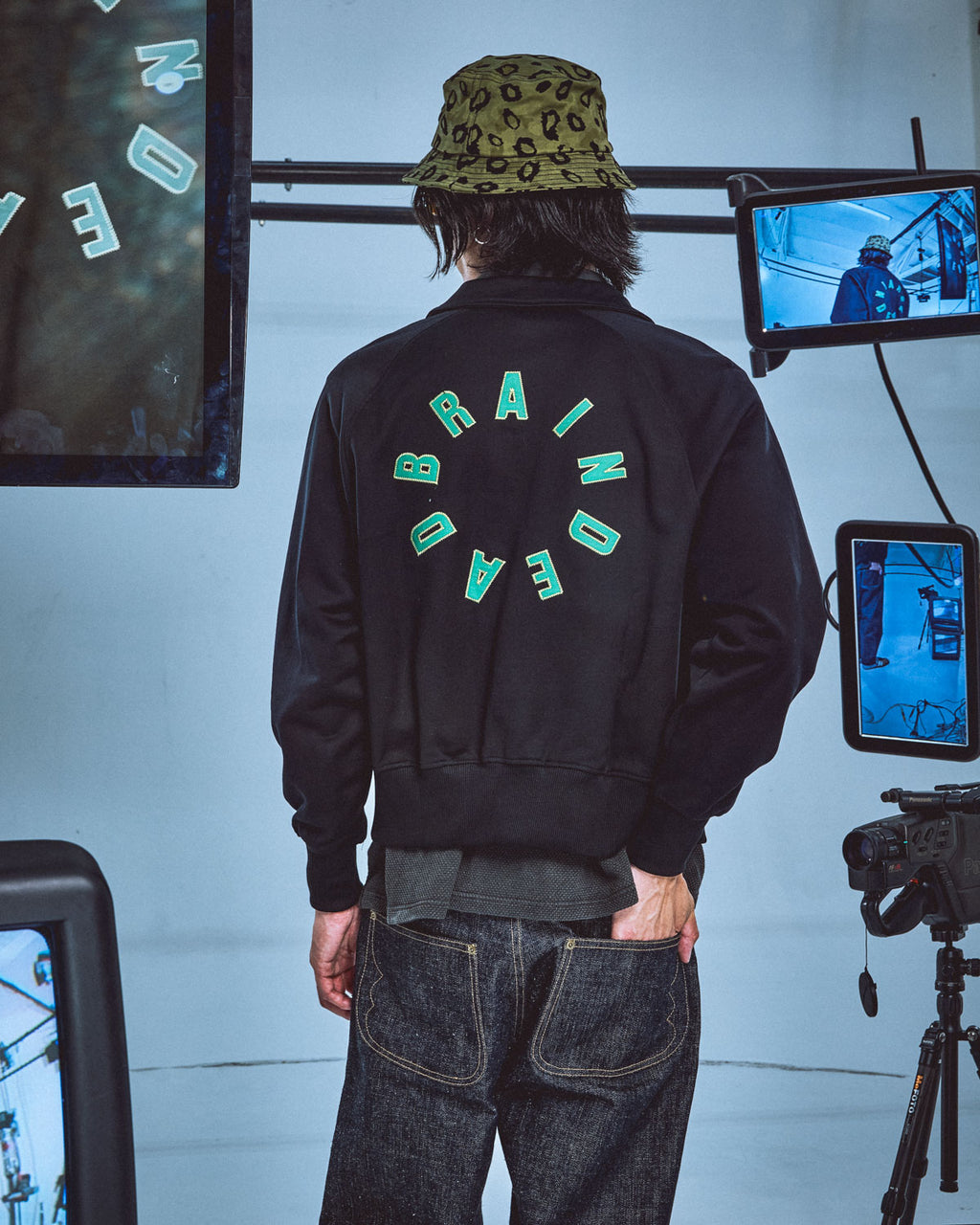 Collegiate Mercerized Track Jacket - Black 6