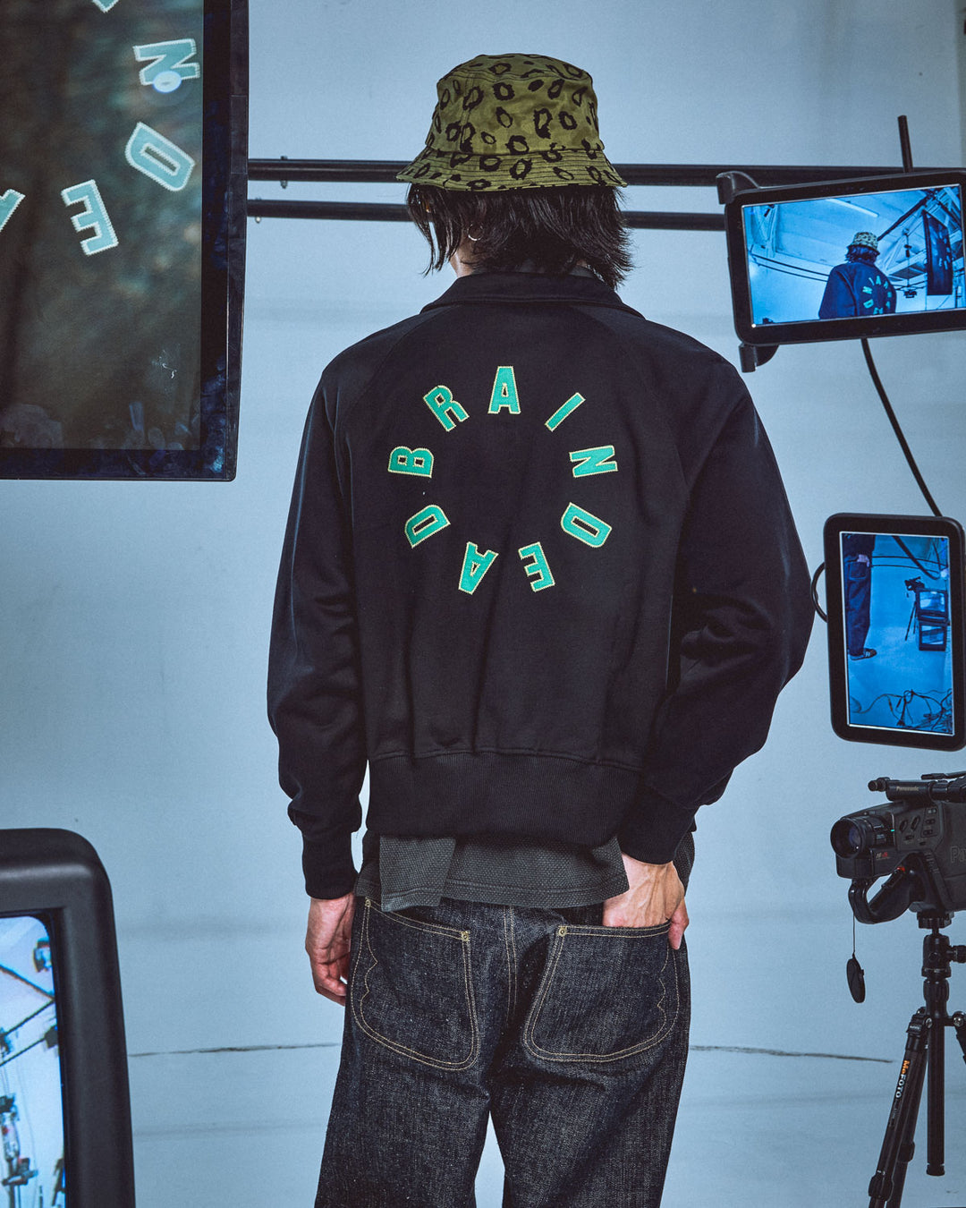Collegiate Mercerized Track Jacket - Black