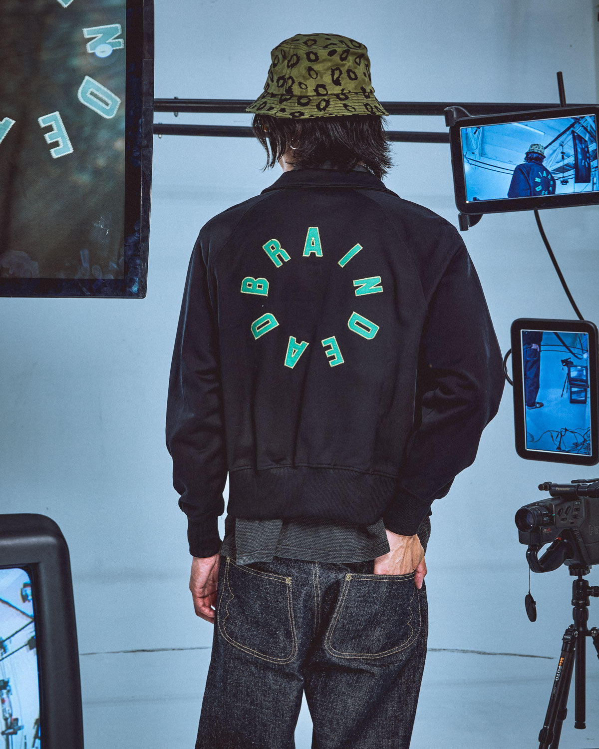 Collegiate Mercerized Track Jacket - Black 6
