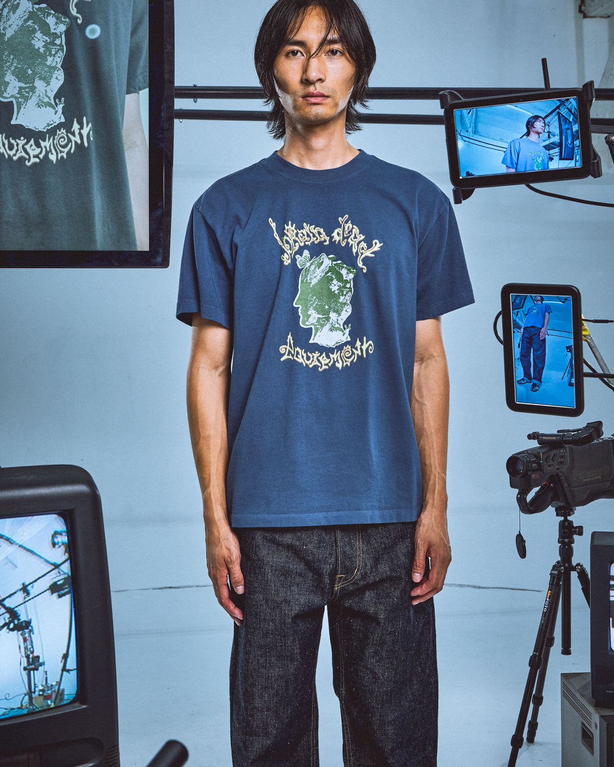 Rock Head T-shirt - Navy 2