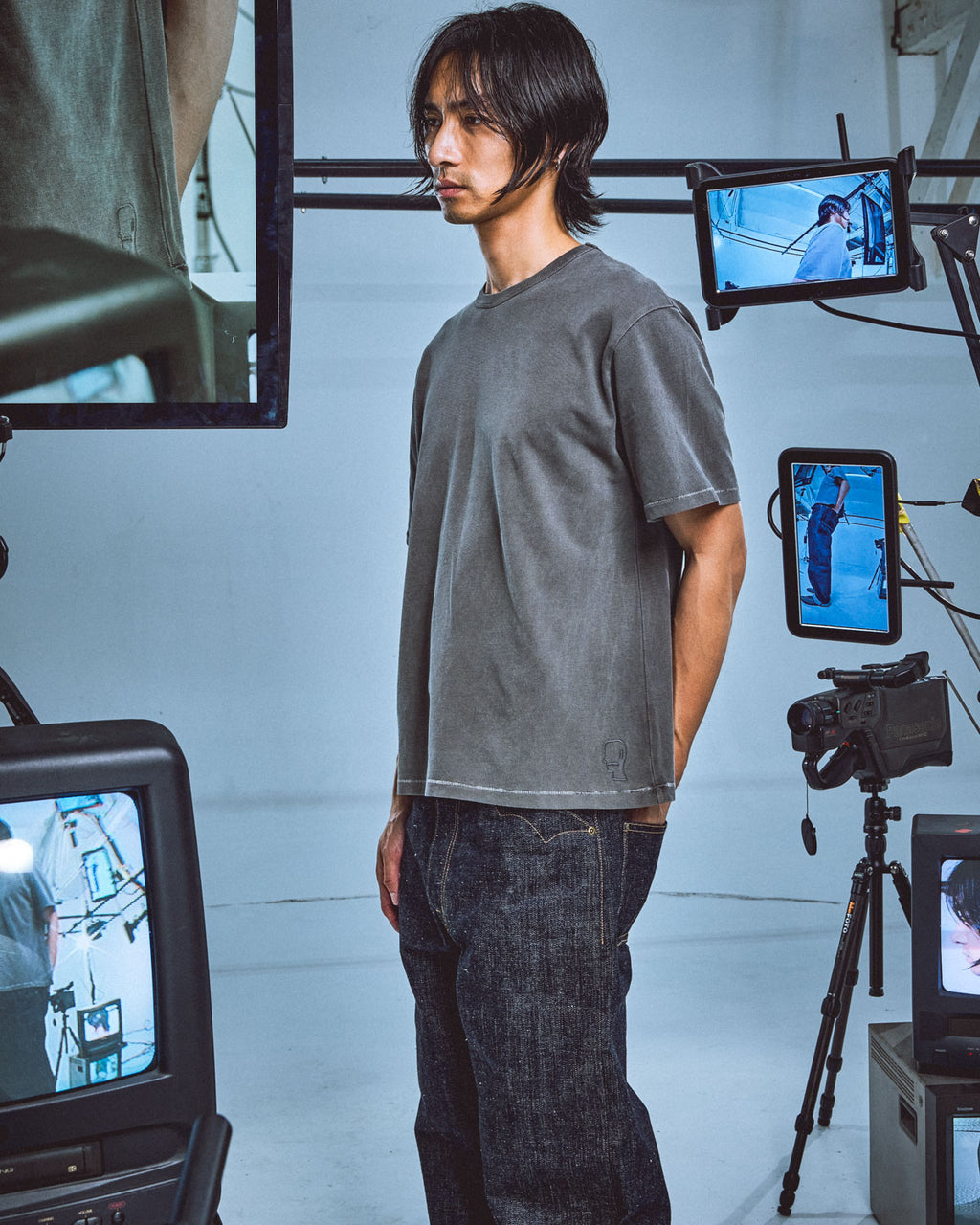Pigment Pique T-shirt - Washed Black 6