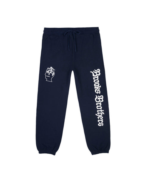 Brooks Brothers California Collegiate Sweatpant - Navy – Brain Dead