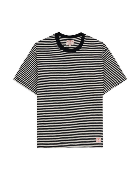 Brooks Brothers California Loose Knit Striped T-Shirt - Black