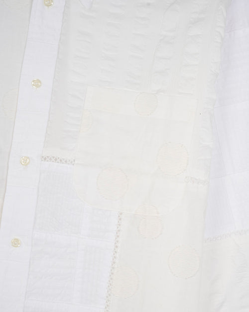 Brooks Brothers California Patchwork Oxford Button Up Shirt - White Multi 2