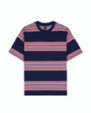 Baker Striped Pocket T-shirt - Navy
