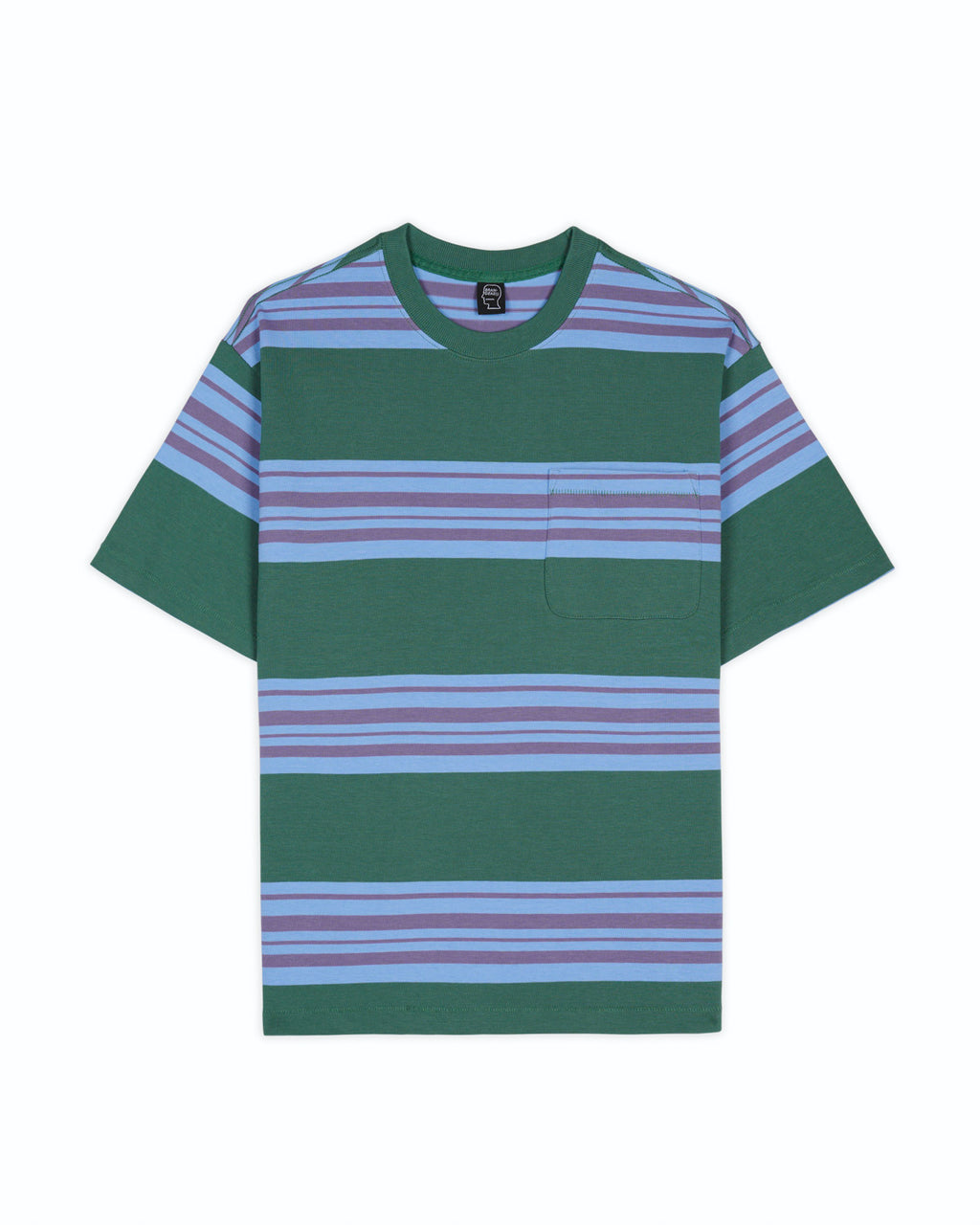 Baker Striped Pocket T-shirt - Green
