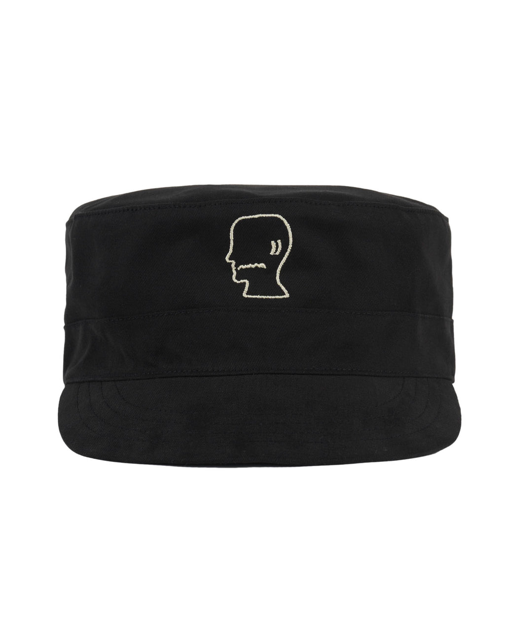 Bandana Back Pillbox Hat - Black 1