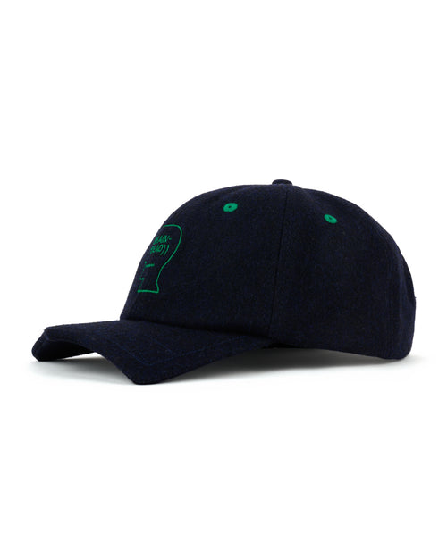 Batwing Logohead Flannel Hat - Navy 2