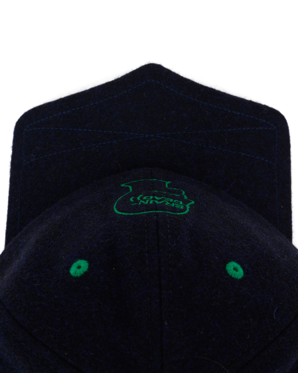 Batwing Logohead Flannel Hat - Navy 3