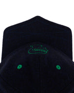 Batwing Logohead Flannel Hat - Navy 3