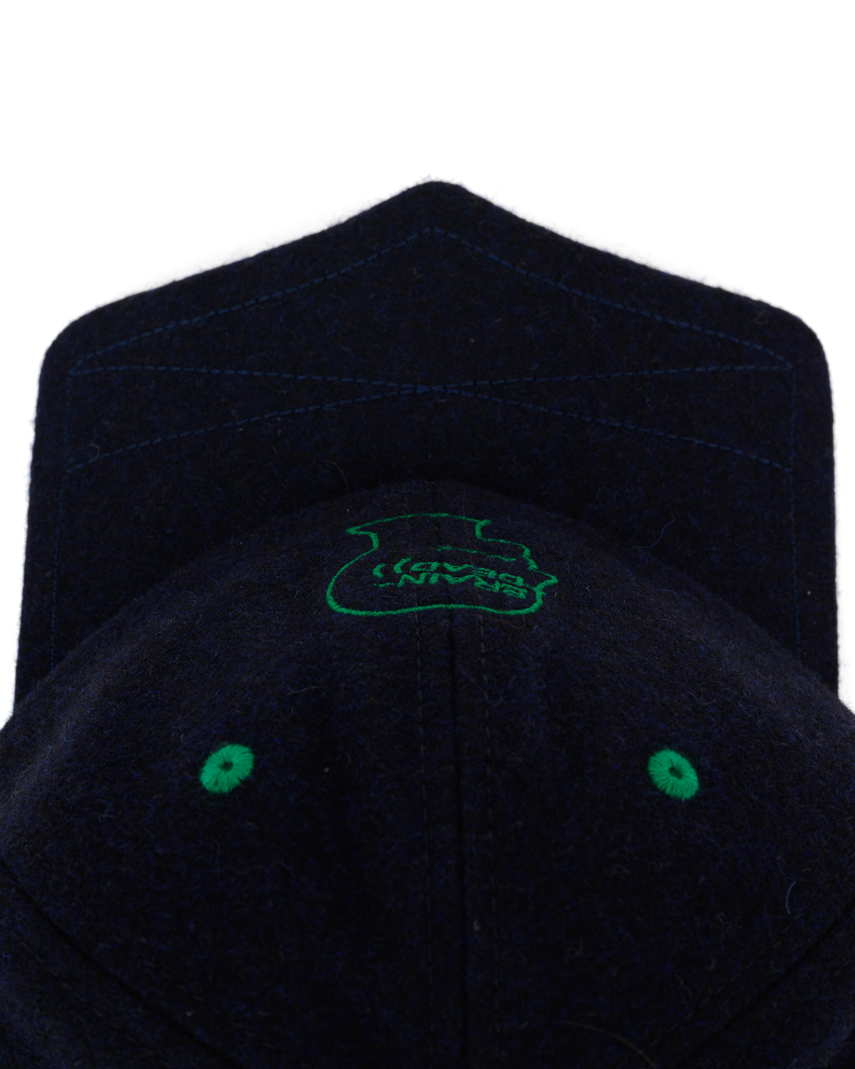 Batwing Logohead Flannel Hat - Navy 3
