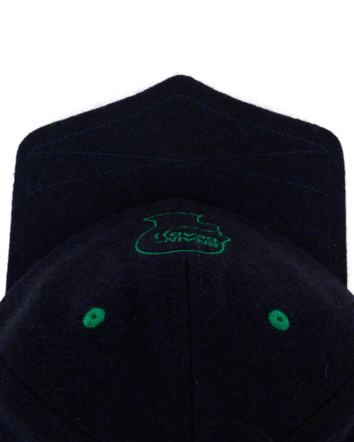 Batwing Logohead Flannel Hat - Navy 2