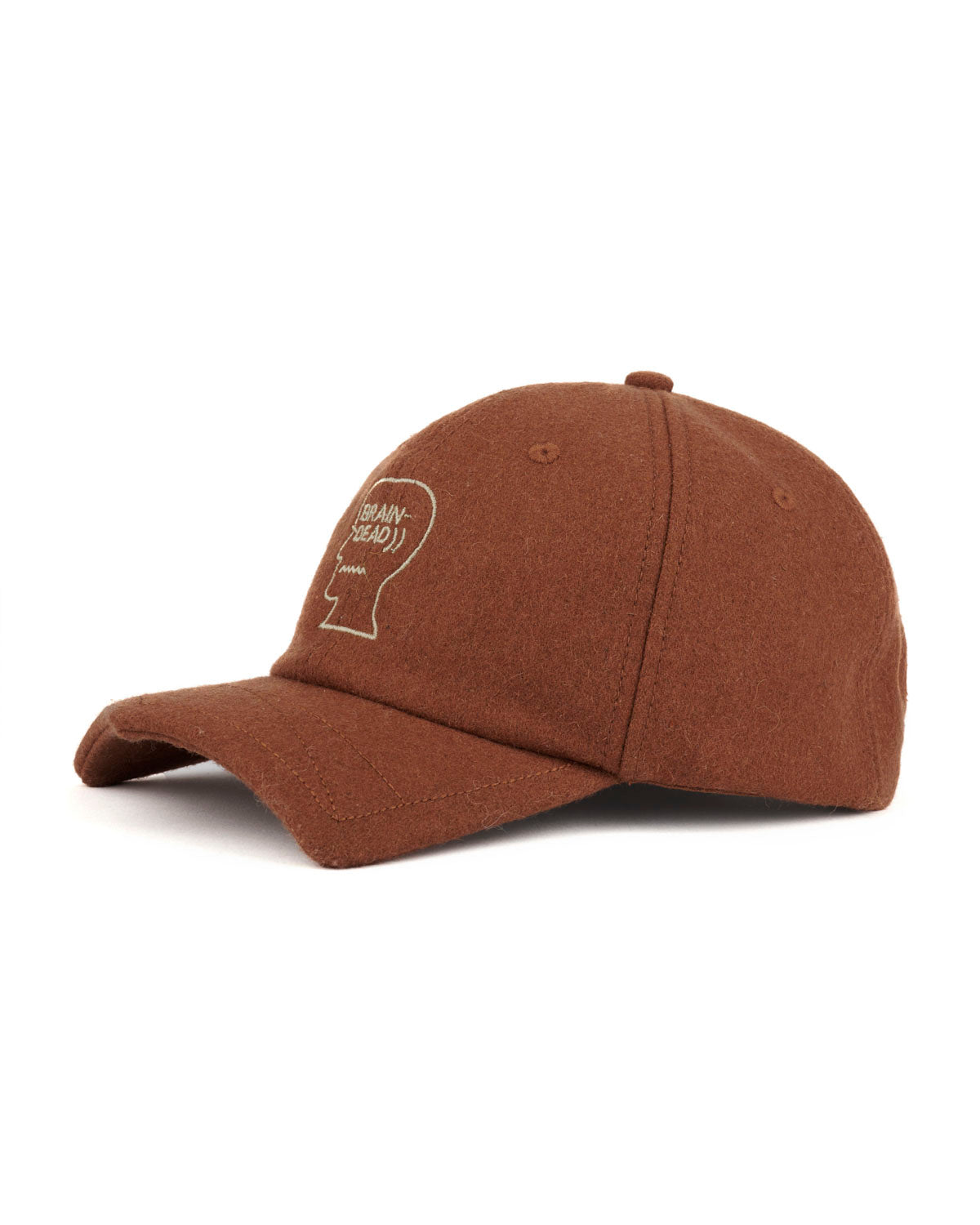 Batwing Logohead Flannel Hat - Brown – Brain Dead