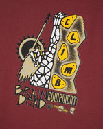 Brain Dead Biomechanic Bouldering T-shirt Maroon Zoom 3