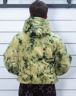 Bleach Dyed Dimension Puffer Jacket - Olive 6
