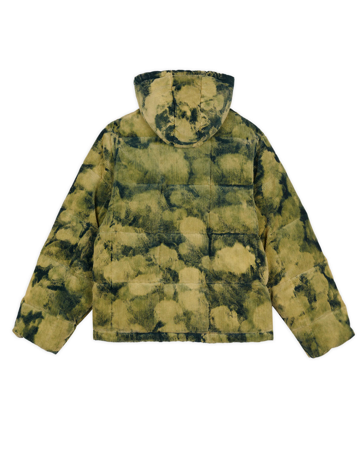 Bleach Dyed Dimension Puffer Jacket - Olive – Brain Dead