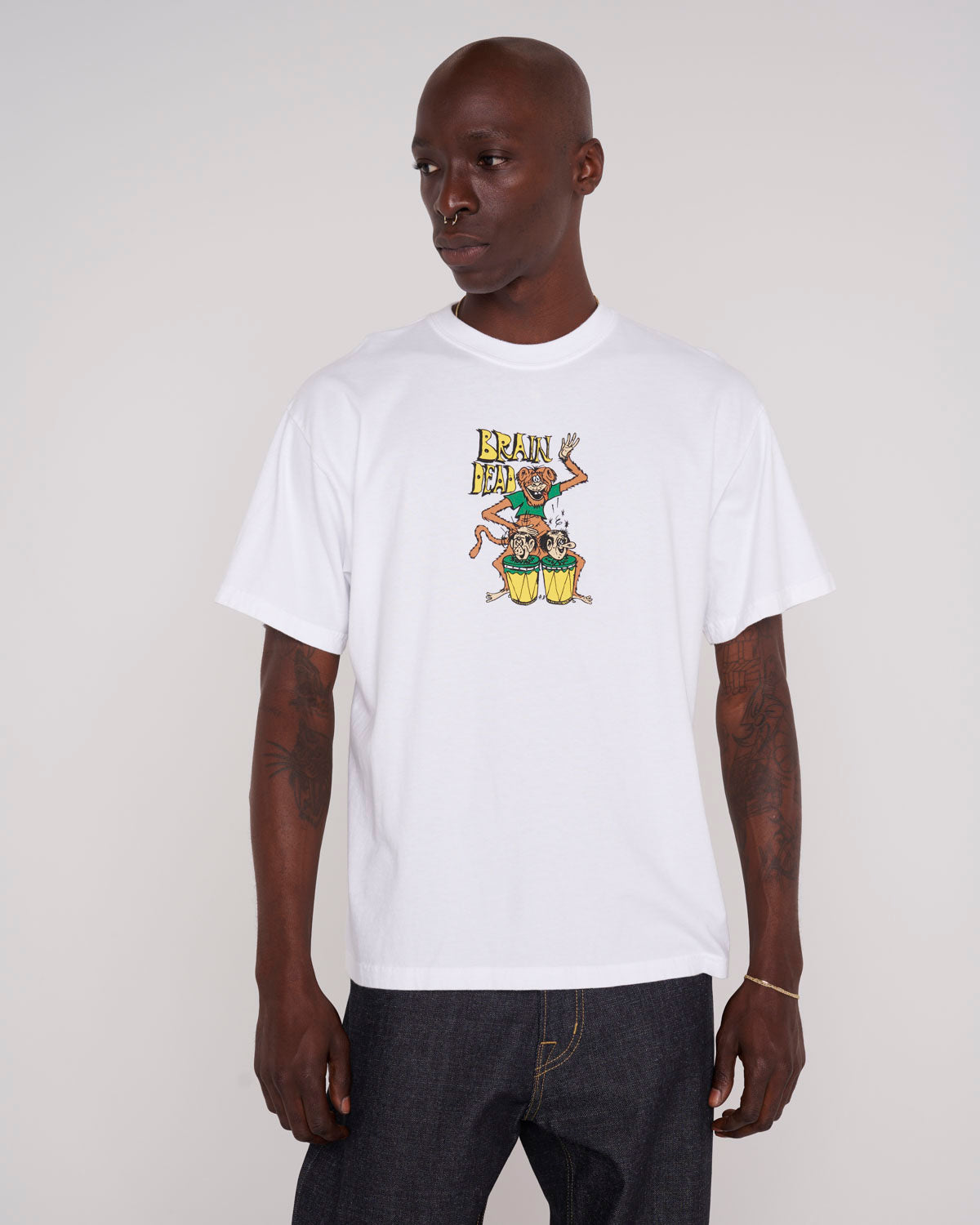 Bongo Brain T-shirt - White