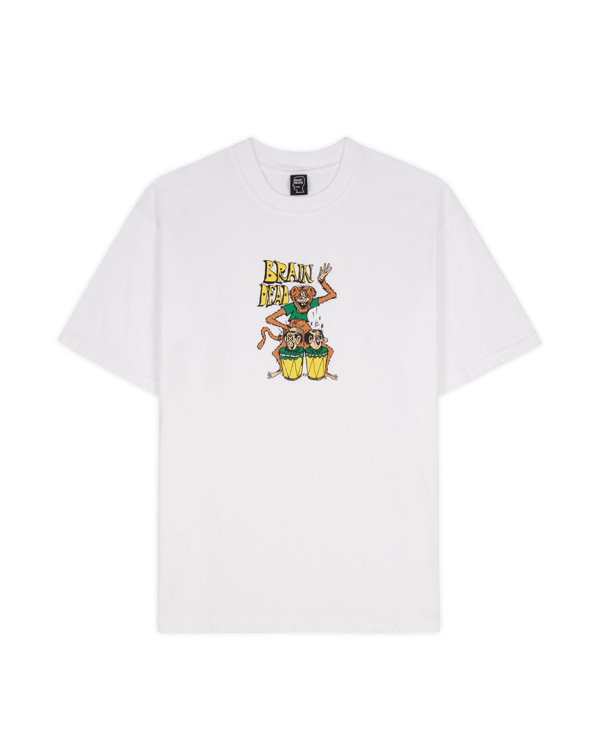 Bongo Brain T-shirt - White – Brain Dead