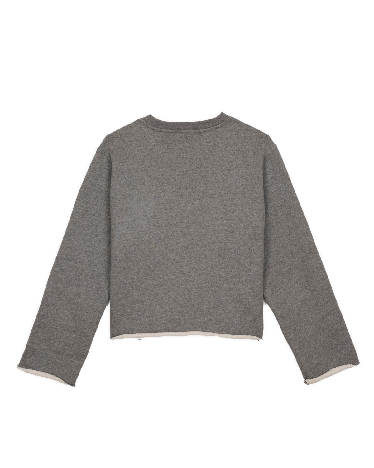 Boxy French Terry Sweatshirt - Heather Grey 5