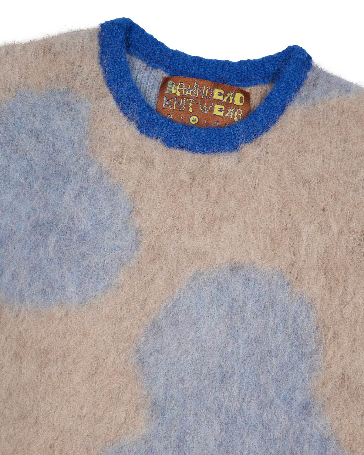 Boxy Knit Cow Print Sweater - Taupe