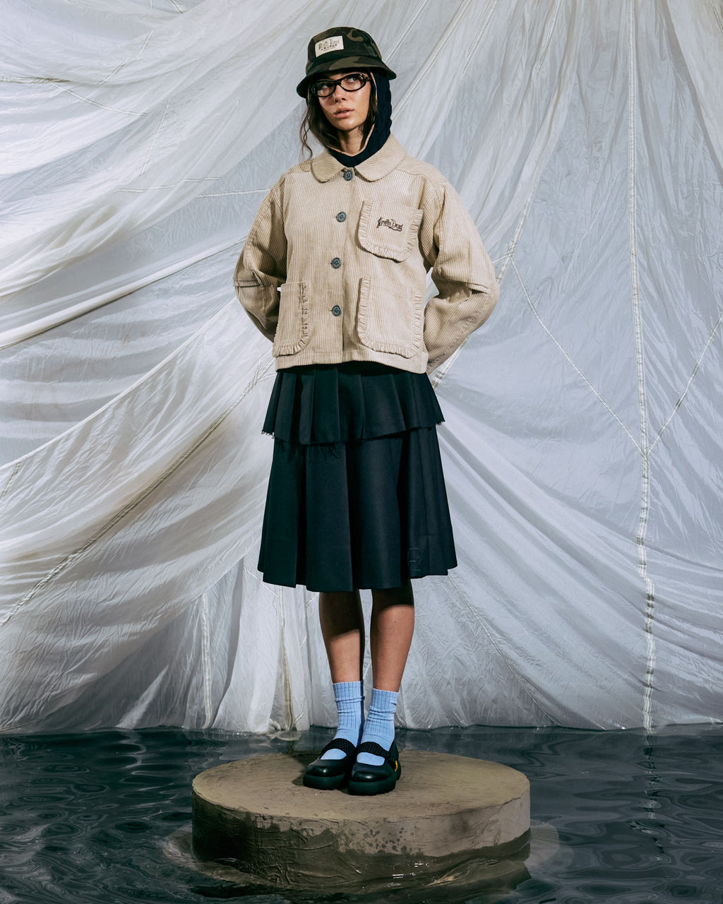 Boxy Ruffle Jacket - Natural 9