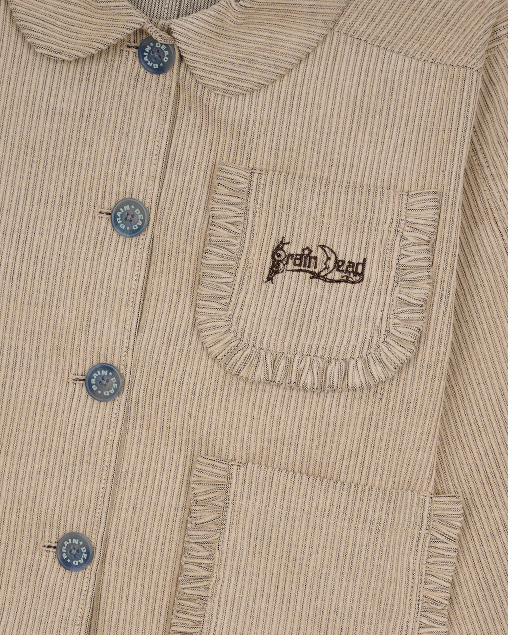 Boxy Ruffle Jacket - Natural 3