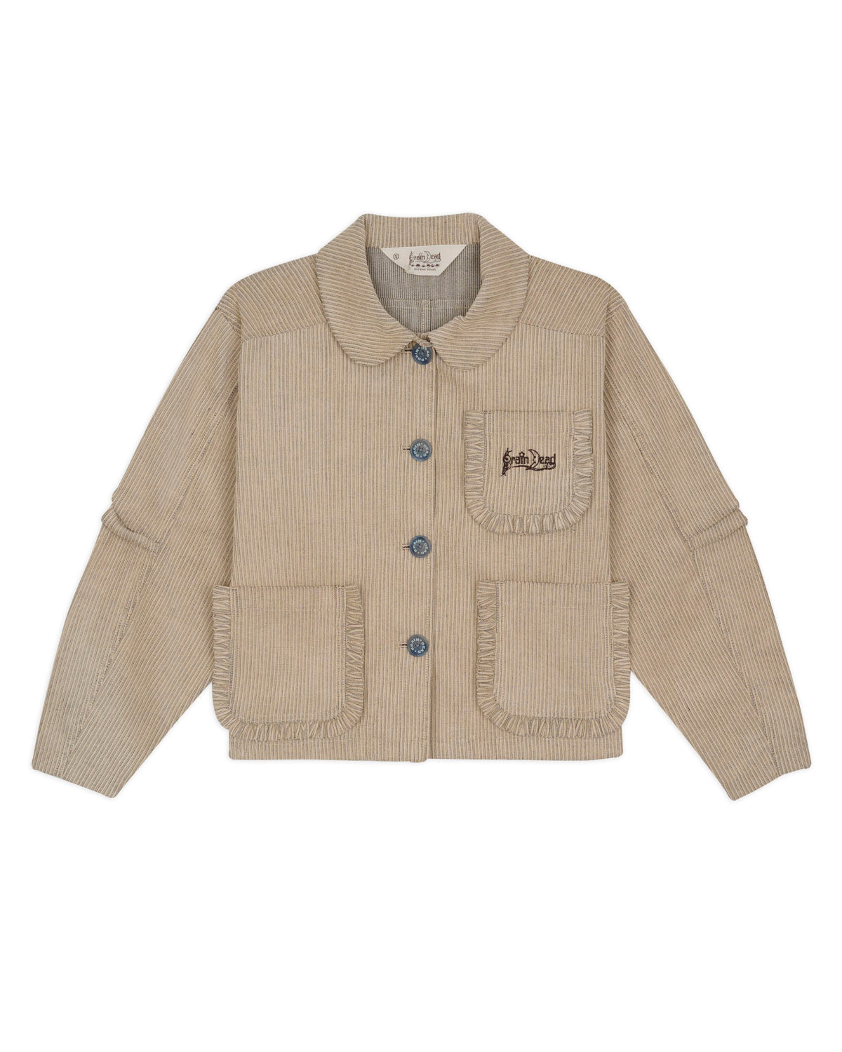 Boxy Ruffle Jacket - Natural 1