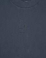 Boxy Thermal Mock Neck T-Shirt - Slate 4