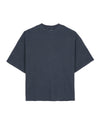 Boxy Thermal Mock Neck T-Shirt - Slate