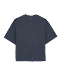 Boxy Thermal Mock Neck T-Shirt - Slate