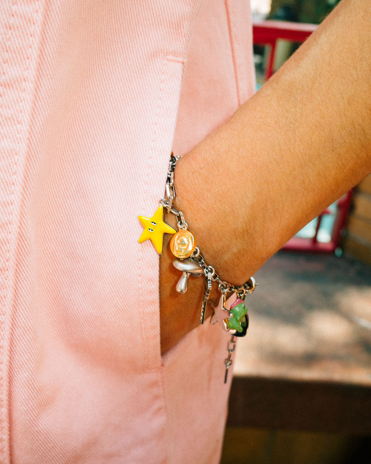 Brain Dead x Coach Charm Bracelet - Silver Multi 2