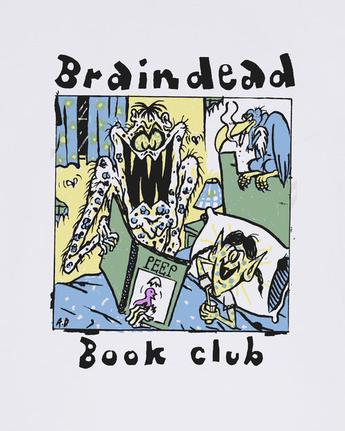 Brain Dead Book Club T-shirt - White 2