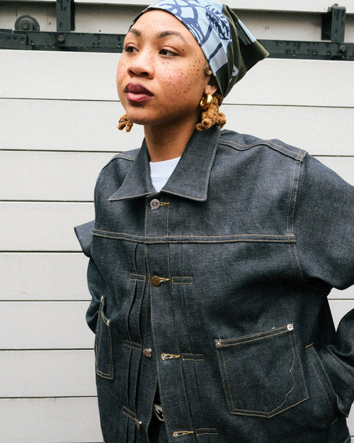 Brain Dead x A.P.C. Selvedge Trucker Jacket - Indigo 2