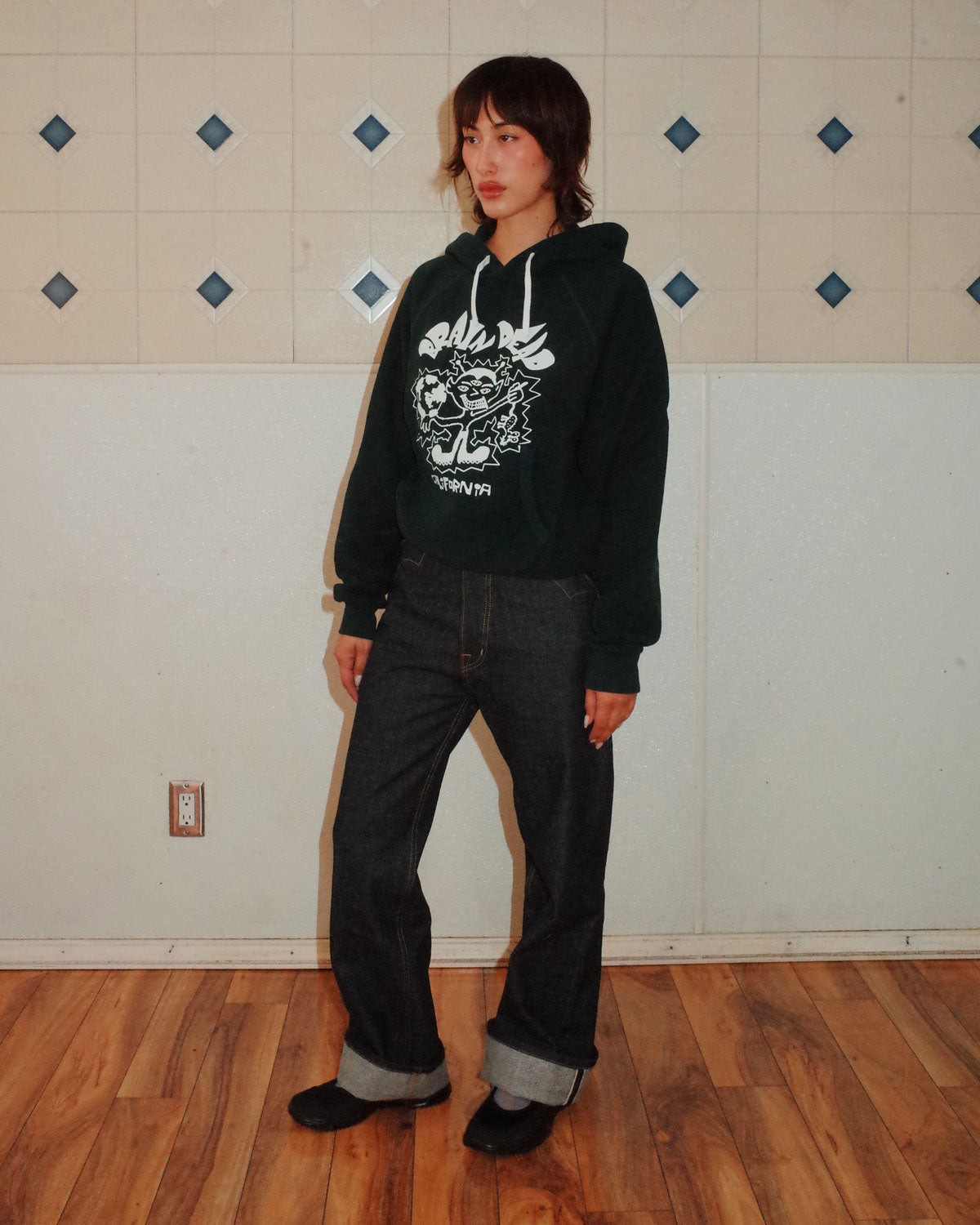 Global Shock Hoodie - Forest Green – Brain Dead