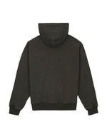 3D Embroidered Logohead Garment Dyed Hoodie - Brown 3