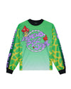 Brain Dead x Mountain Dew Psycho Disc Jam Long Sleeve Jersey - Green Multi