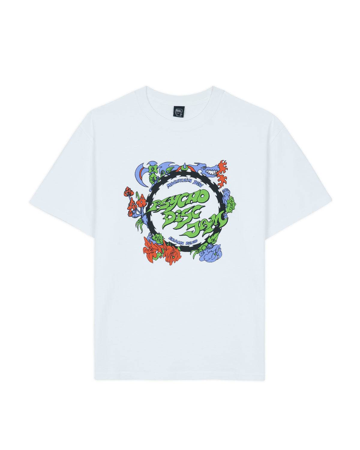 Brain Dead x Mountain Dew Psycho Disc Jam T-shirt - White