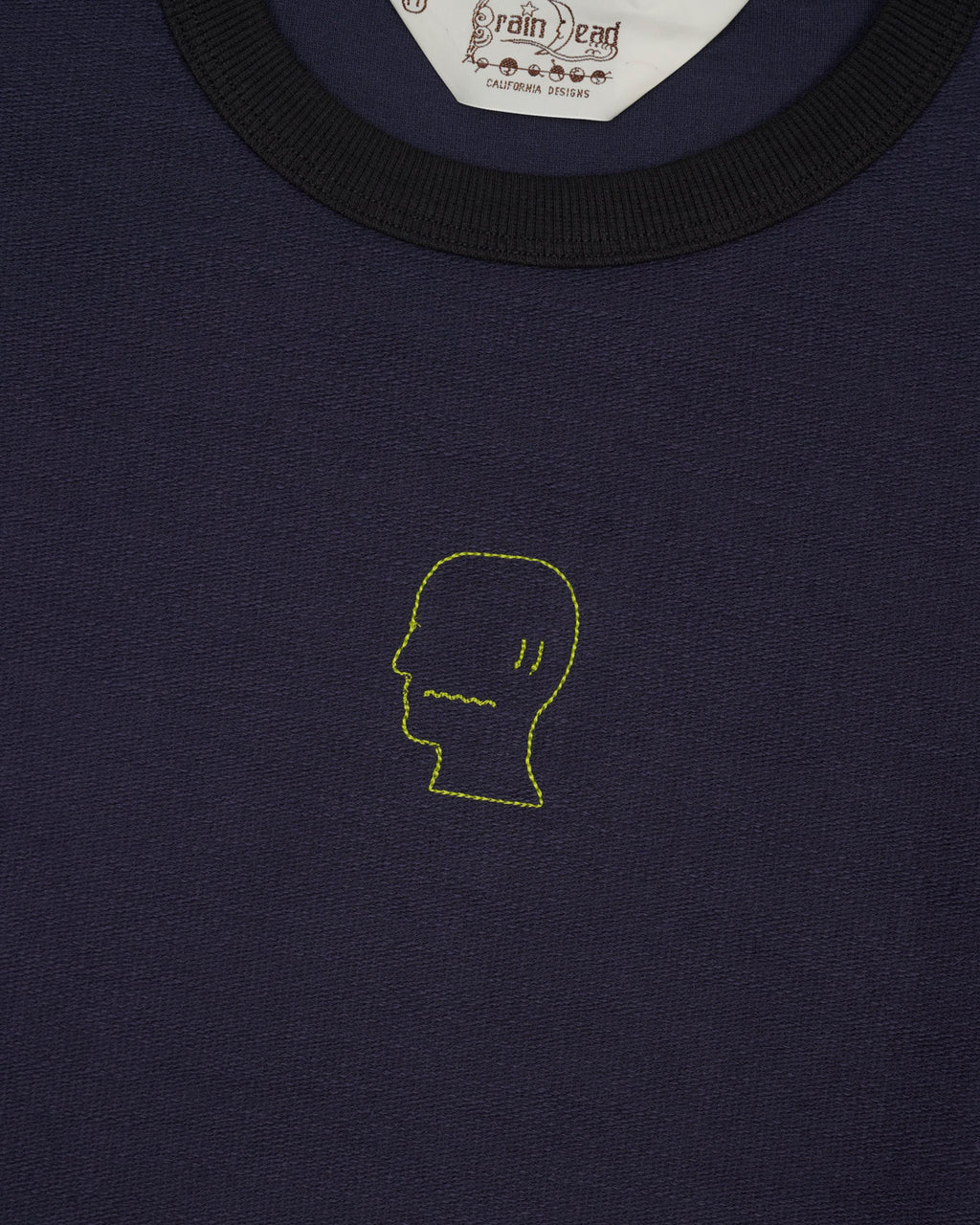 Slubby Ringer T-shirt - Navy 2