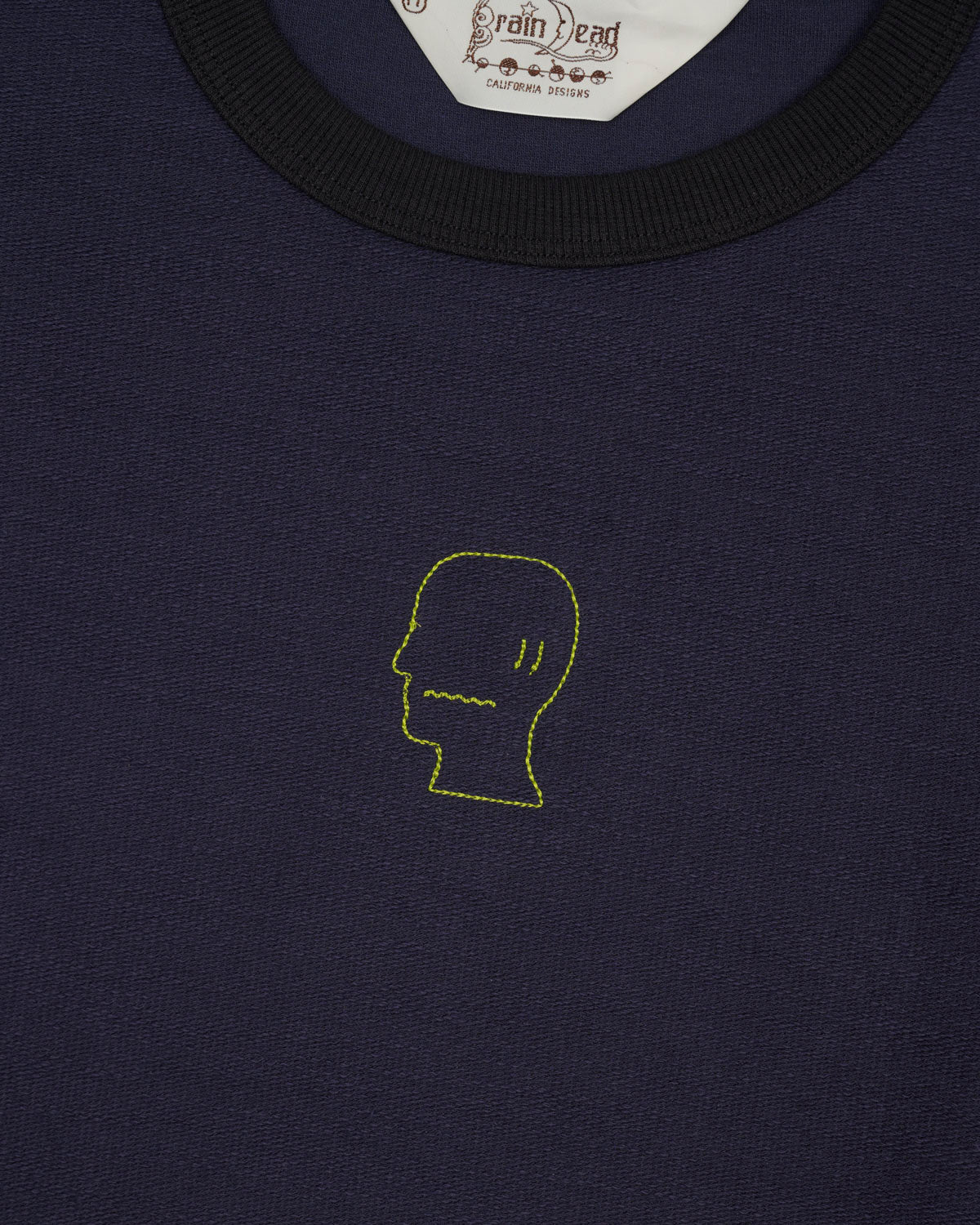 Slubby Ringer T-shirt - Navy 2