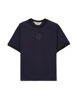 Slubby Ringer T-shirt - Navy 1