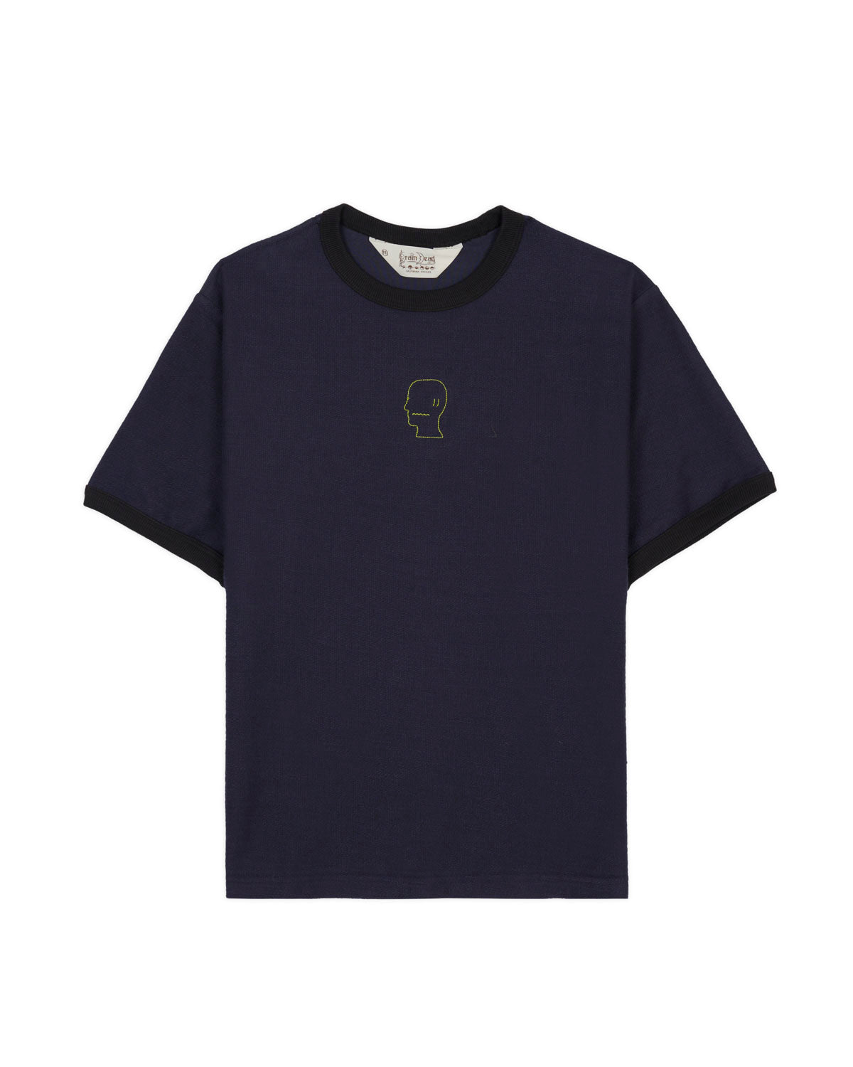 Slubby Ringer T-shirt - Navy 1
