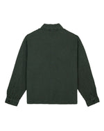 Waffle Button Front Shirt - Dark Green 3