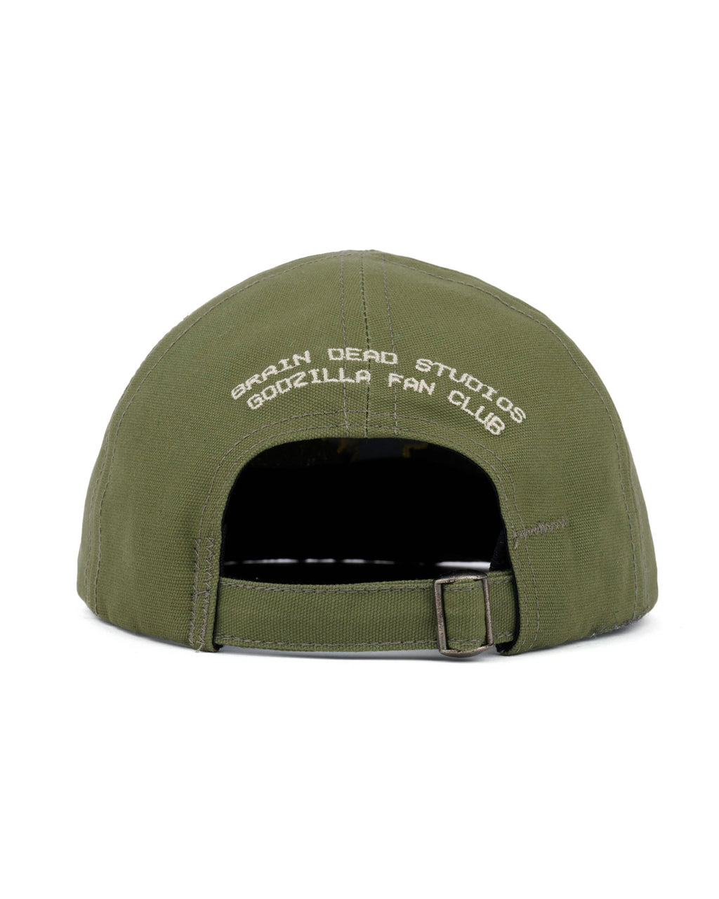 Brain Dead x Godzilla 6 Panel Engineer Hat - Olive 2