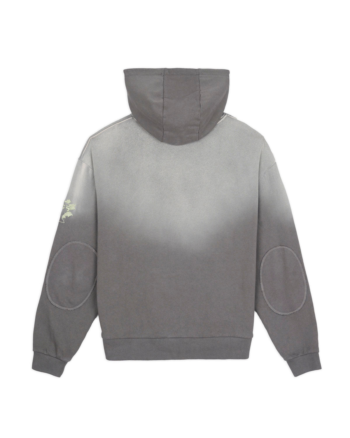 Brain Dead x Godzilla Mechagodzilla Button Mockneck Hoodie - Washed Br