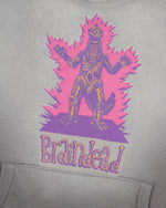 Brain Dead x Godzilla Mechagodzilla Button Mockneck Hoodie - Washed Brown 2