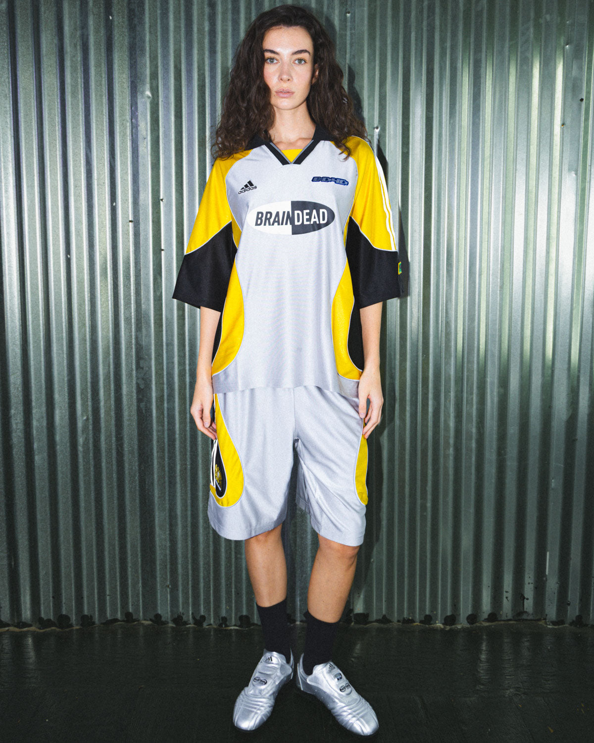 [国内正規品] Brian Dead 迷彩柄 シアサッカー パンツ Brain Dead x adidas Short Sleeve Jersey - Silver