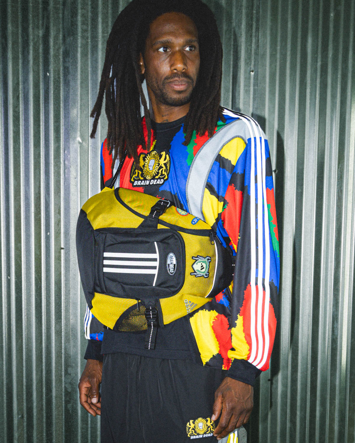 Brain Dead x adidas Sling Bag - Yellow 5