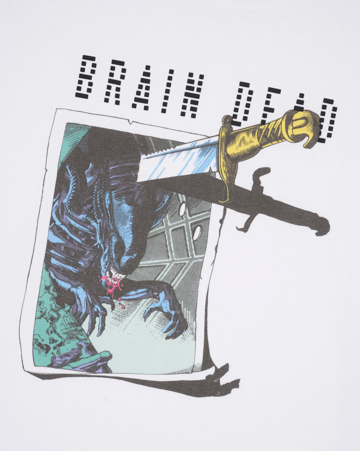 Brain Dead x Aliens Target Practice T-shirt - White
