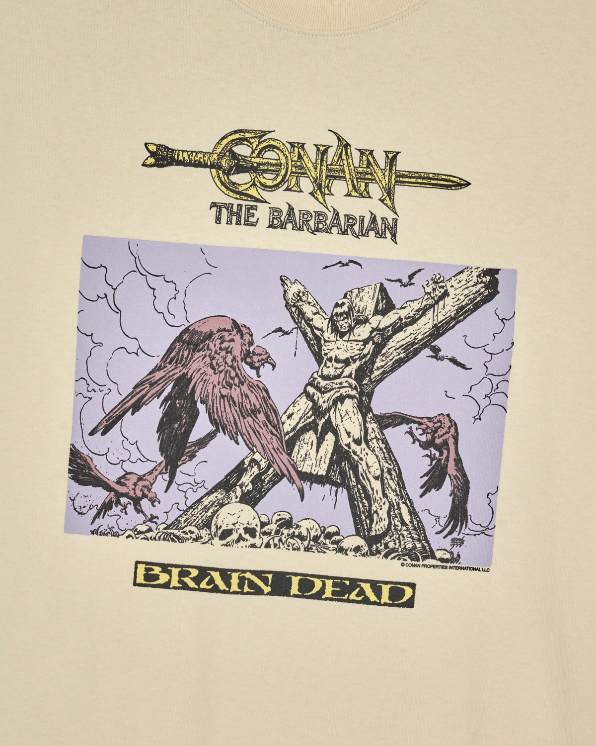 Brain Dead x Conan The Barbarian T-Shirt - Natural
