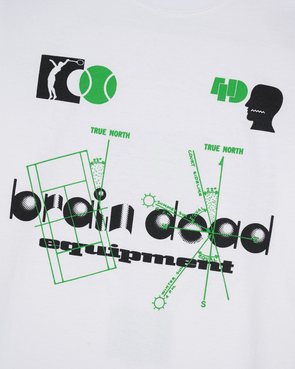 Brain Dead Equipment Brain Power T-shirt - White 3